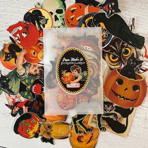 PHC n. 43 Mixer vintage per Halloween Set di 19 etichette o adesivi gommati con riproduzione