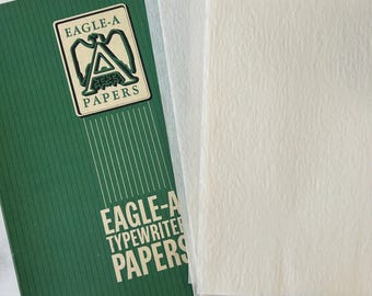 Vintage Eagle-A Trojan Onionskin Cockle Finish Typing Paper set of 10 sheets