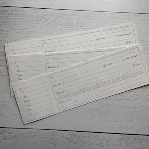Vintage promisary betalingsnotities nr. 484X set van 2 vellen