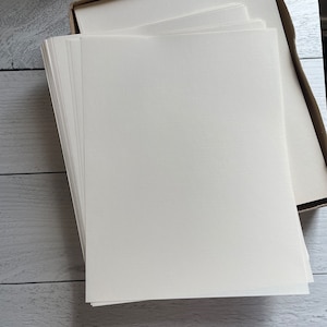 US 85GSM 75/25 Cotton Linen Paper,inkjet Printing Paper,white Color Resume  Paper,100 Sheets With Visible Fiber Speical Size 8.5x11 Inch 
