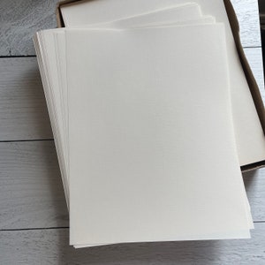 Set di carta da scrivere pesante con filigrana vintage classica vergata da 5 fogli