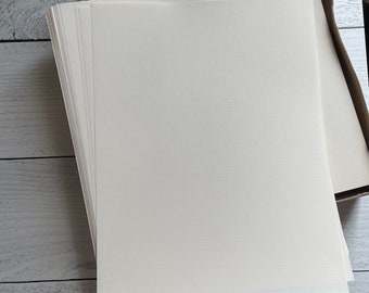 Vintage Classic Laid watermarked heavy weight Typing Paper Set of 5 sheets