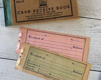 Vintage Steel City duplicate receipts Set of 3 duplicates