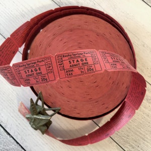 Vintage Rocky Springs Park Stage Tickets 20 Cent Eintritt Set mit 10 Tickets