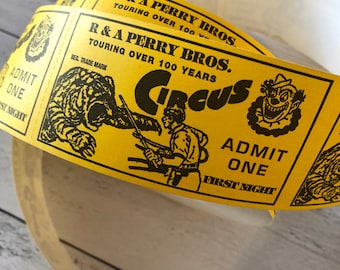 RARE Vintage Australian R&A Perry Bros Circus Tickets