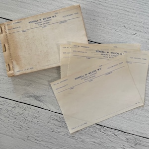 Vintage Wendell W. Wilson, M.D. Medicine & Surgery Prescriptions Set of 3