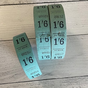 Antique British 1/6 Ivy Series Tickets Wählen Sie 5er Streifen oder FULL ROLL