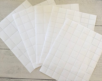 Gummed Faux Postage Stamp Pinhole Perforated Sheets Set of 5 sheets, choose your sizes! New Heavier Weight!