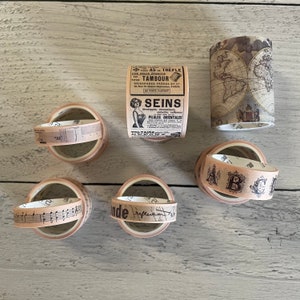 Vintage Styled Washi Tapes- Choose your favorite
