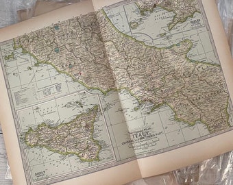 Antique Detailed 1897 Century Co Maps. Choose your favorite