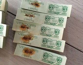 Vintage 1930's 3Cent State of Ohio Tax Receipt Blocks
