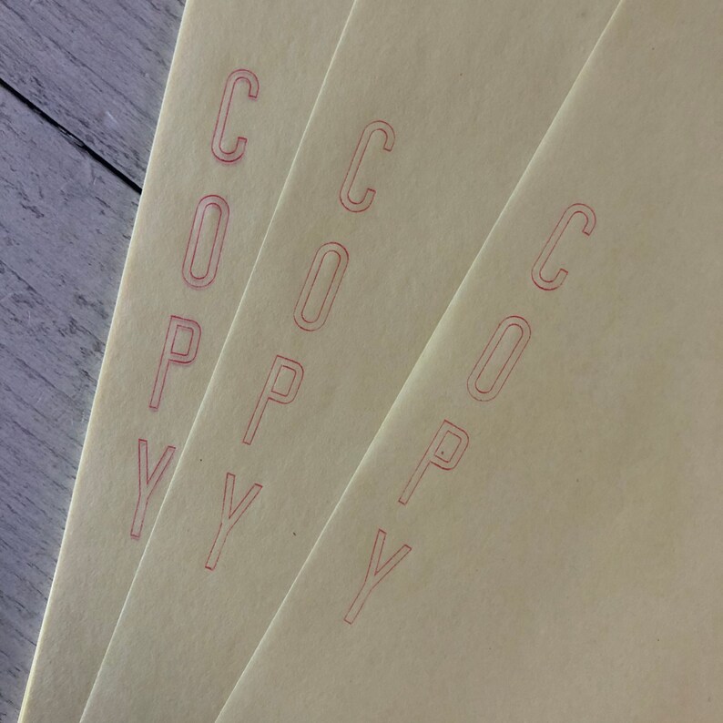 Vintage Southworth Dual Manifold Copy Paper Set of 5 Sheets Etsy