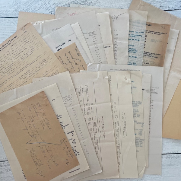 Antique Documents Kit Etsy