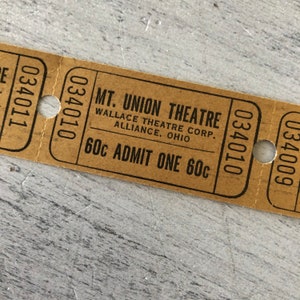 Vintage Mt Union Theaterkarten mit 20 Stück