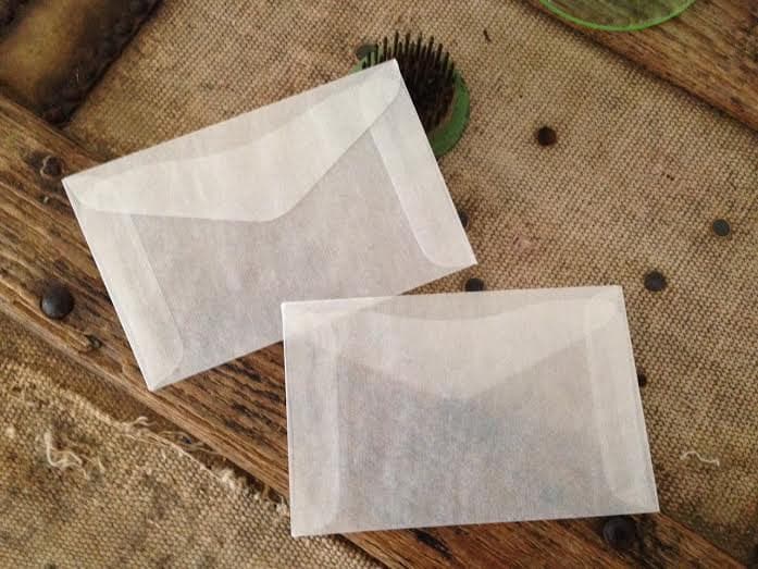 Mini Glassine Envelopes 3 5/8 x 2 5/16 Set of 25 Etsy