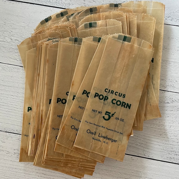 Popcorn Bags Etsy
