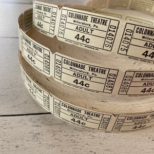 Vintage Kolonnade 44 Cent Eintrittskarten 10er-Set