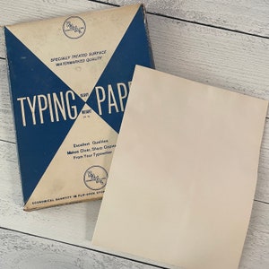 Vintage Thin Typewriter Paper, Office Paper for Junk Journal