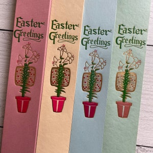 Antike Ostergrüße Design 2 Grafische Sel-Aid Geschenkbänder von Schwab Druck Co Wählen Sie Ihre Lieblingsfarbe