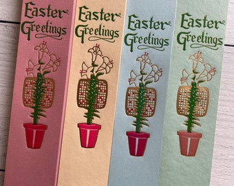 Antique Easter Greetings Design 2 Graphic Sel-Aid Gift Bands from Schwab Printing Co Choose your favorite Color