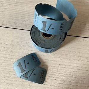 Antike British Blue Fahrkarten