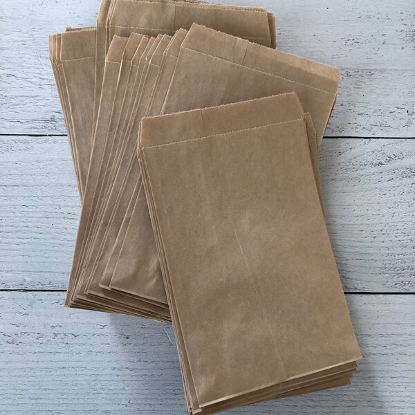 Flat Paper Bags Etsy