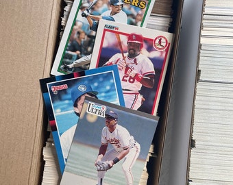 Vintage Baseball Cards Random Mixed set of 50 Cards for Collage Mixed Media Junk Journals and Scrapbooking