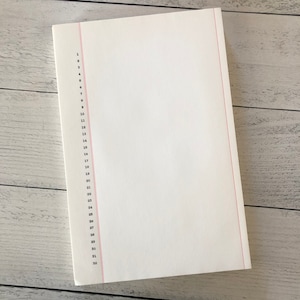 Carta da scrivere Gilbert Bond in formato legale vintage, numerata con margine rosso, filigranata, set di 5 fogli