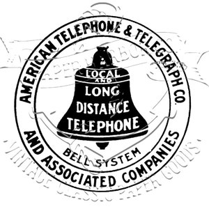 Antique Bell System Telefon Label Werbung kommerzielle digitale PNG ClipArt