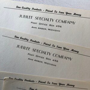 Vintage Jubilee Specialty Company membrete con marca de agua conjunto de 3 hojas