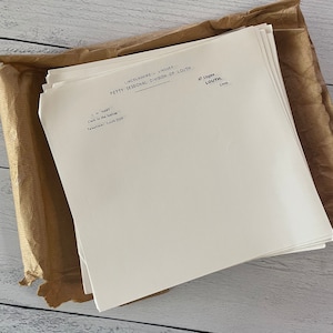 Vintage Lincolnshire - Lindsey Petty División Sesional de Louth Letterhead Set de 3 hojas