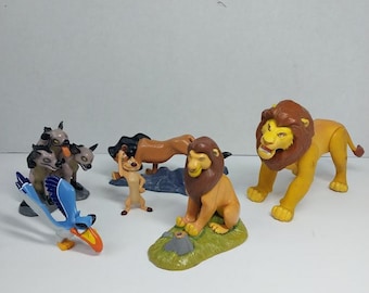 Veel Disney Lion King PVC-figuur jaren 90 Simba Vintage Toys Simba Litteken Hyena's Zazu