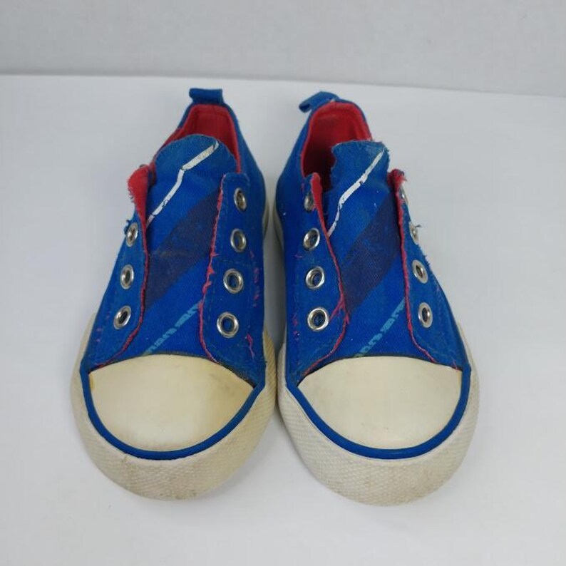 Vintage jaren 90 The Disney Store Mickey Mouse canvas peuter sneakers schoenen maat 7 afbeelding 3