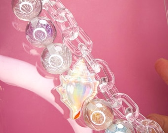 Beach Shell Kindle Strap, Interchangeable, Bookish Gifts: E-reader, Kindle Paperwhite, Kobo, Phone.