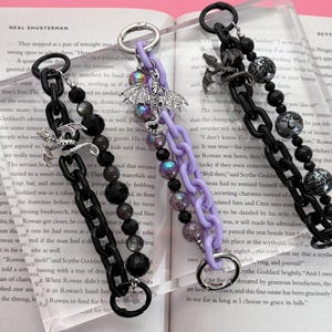 Fantasy Dragon Kindle Strap Charm – Beaded E-Reader Wrist Strap Accessory