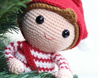 Crochet pattern - Merry the Christmas Elf by Tremendu - amigurumi crochet toy, PDF digital pattern - digital download