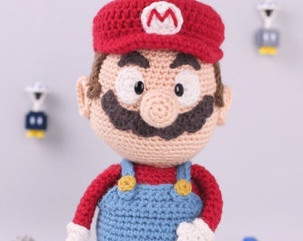 Super Mario Crochet Doll Pattern – Video Game Amigurumi Toy (PDF Digital Download)