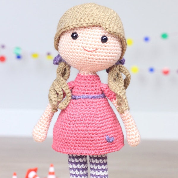 Crochet pattern - Katy the roller skater by Tremendu - amigurumi crochet toy, PDF digital pattern - digital download