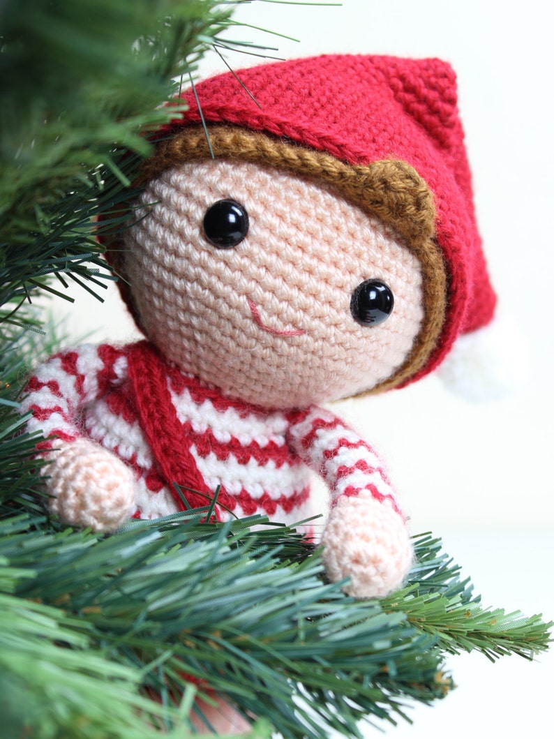 Crochet pattern Merry the Christmas Elf by Tremendu amigurumi crochet toy, PDF digital pattern digital download image 1