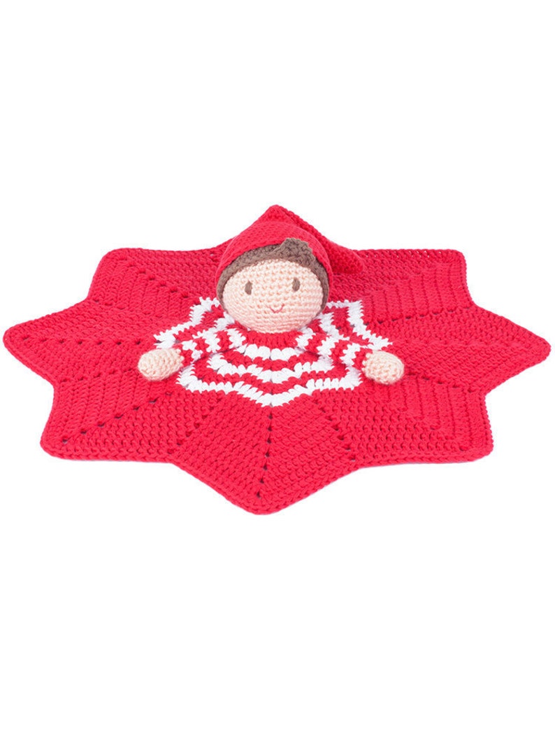 Crochet pattern Christmas Elf lovey by Tremendu amigurumi crochet toy, baby security blanket, PDF digital pattern digital download image 4