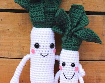 Crochet pattern - Leek sweet veggie by Tremendu - amigurumi crochet toy, PDF digital pattern - digital download