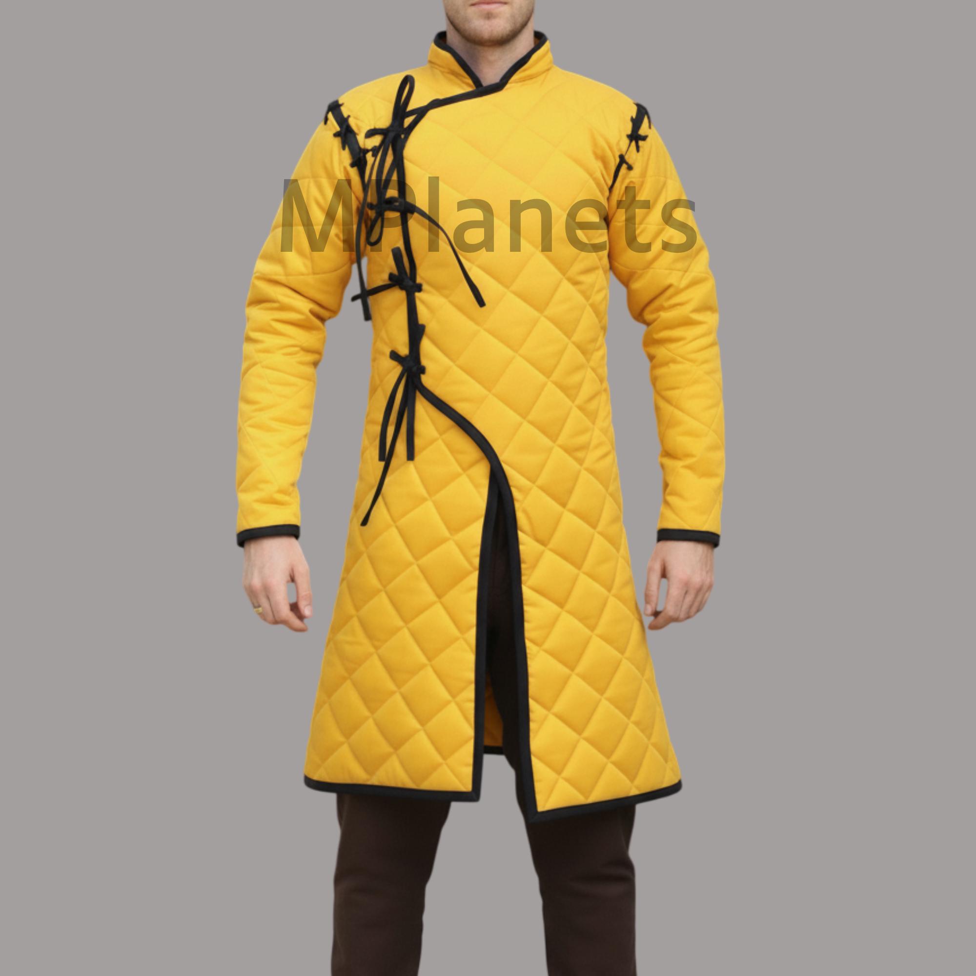 Cappotto Medievale Imbottito Per Cavaliere – Gambeson Giacca Aketon Costume SCA LARP – Taglie Dalla S Alla 6XL