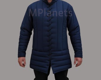 Ren Faire Gambeson Vadderad Armor Larp kostym