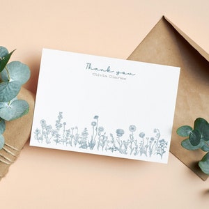Personalisiertes Briefpapier | Personalisiertes Briefpapier | Blumen Grußkarten | Personalisierte Grußkarten | Werbegeschenke | Danksagungskarten PSC043