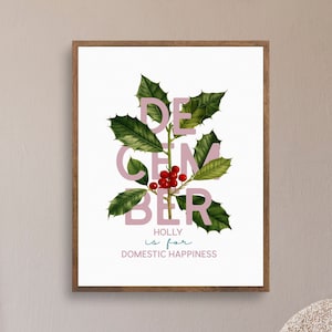 Birth Flower Gift - Birth Flower gift - Wild Flower Print - Flower of the month print - Plant mom gift - Original Art - BFL265