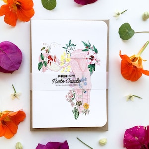 Cartes-cadeaux pour femmes - Jeu de 6 cartes de remerciement - Jeu de cartes de correspondance vierges - Cadeau femme - Jeu de cartes de voeux - Collage du corps d'une femme - NTC10WA6