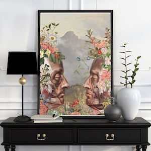 thuis cadeau - Wij zijn natuur anatomie kunst - Body Study Art - Menselijke anatomie Poster - Spieren anatomie print - Bloem anatomie print - SKA156WA3