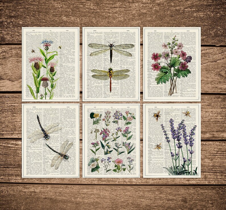 Floral Postcards set Bees and Lilac flowers Postcards Postcard Save the bees Cards Floral Greeting Card PSC008 image 1