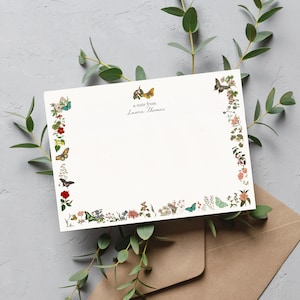 Personalisiertes Briefpapier | Personalisiertes Briefpapier | Botanische Grußkarten | Personalisierte Grußkarten | Werbegeschenke | Danksagungskarten PSC034