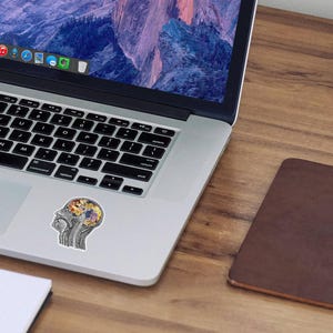 Sticker pack - gift for her - Skull Stickers - Laptop Decal - Anatomy Gifts - Medical Anatomy Sticker - Sticker Bundle - Flower sticker pack